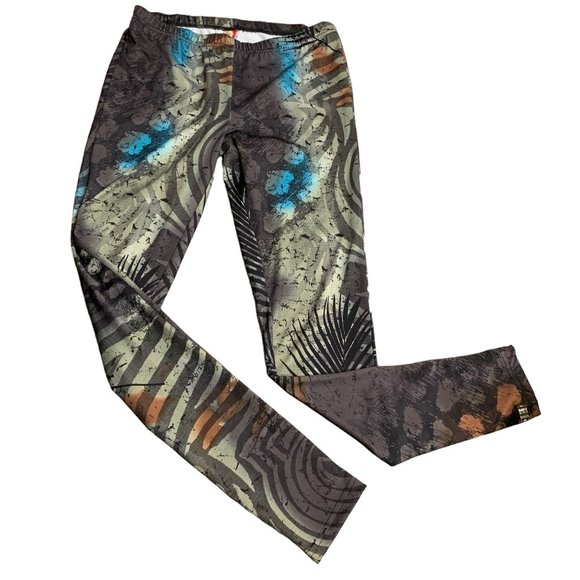 Apple Bottoms Pullon Skinny Leggings M Multicolored Elastic Waist Stretch Knit - Picture 1 of 5